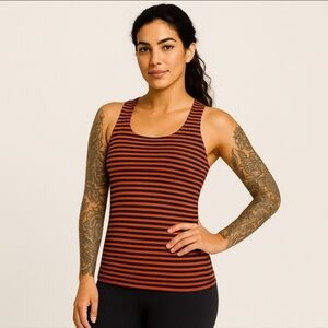 Lululemon Free To Be Tank Classic Stripe Light Flare Inkwell 4